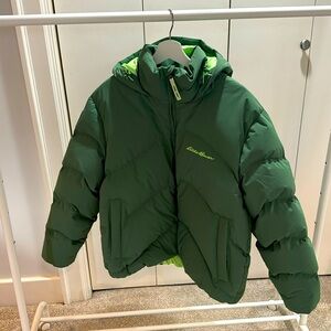 Never worn, new without tags Hommr Femme & Eddie Bauer down jacket, unisex sm